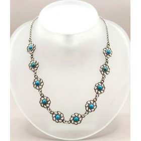 Collar Plata y Turquesas