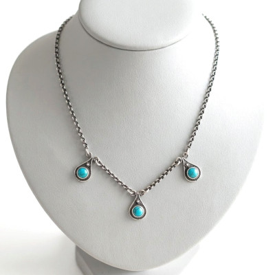 Collar Plata Turquesa