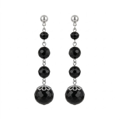 Pendientes Plata Onice Facetado
