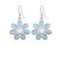 Pendientes Plata Flor Nacar