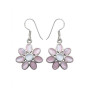 Pendientes Plata Flor Nacar