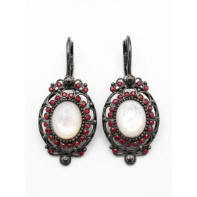 Pendientes Plata Nacar y Circonitas