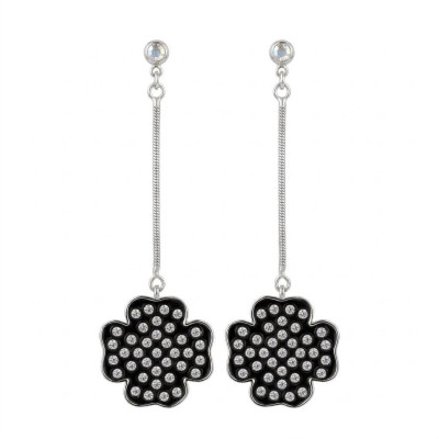 Pendientes Plata Trebol Circonitas