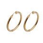PENDIENTES ARO ACERO COBRIZO GLAM ROCK