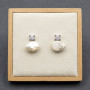 Silver Earrings and Natural Pearl | Pure Elegance