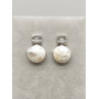 Silver Earrings and Natural Pearl | Pure Elegance