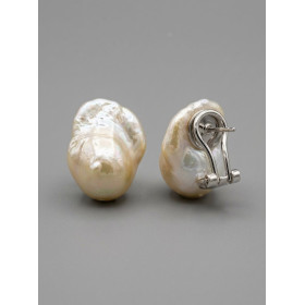 Pendientes de Perla Natural Barroca Grande