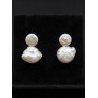 Silver Earrings and Natural Pearl | Pure Elegance