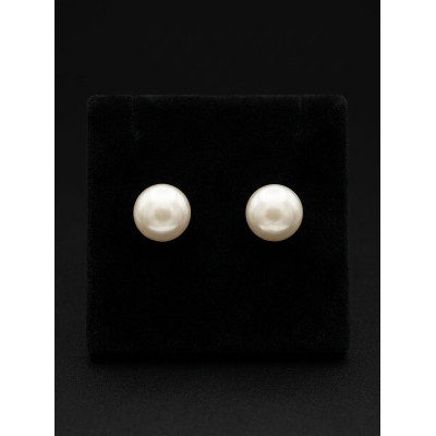 Pendientes Perla Natural Barroca 14 mm.