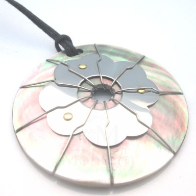 Colgante Acero y Oro-13tmd-www.monterojoyeros.com
