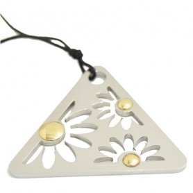 Colgante Acero y Oro  13yc9 - Montero Joyeros