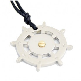 Colgante Acero y Oro  13ux2 - Montero Joyeros