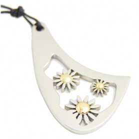 Colgante Acero y Oro  13yc8 - Montero Joyeros